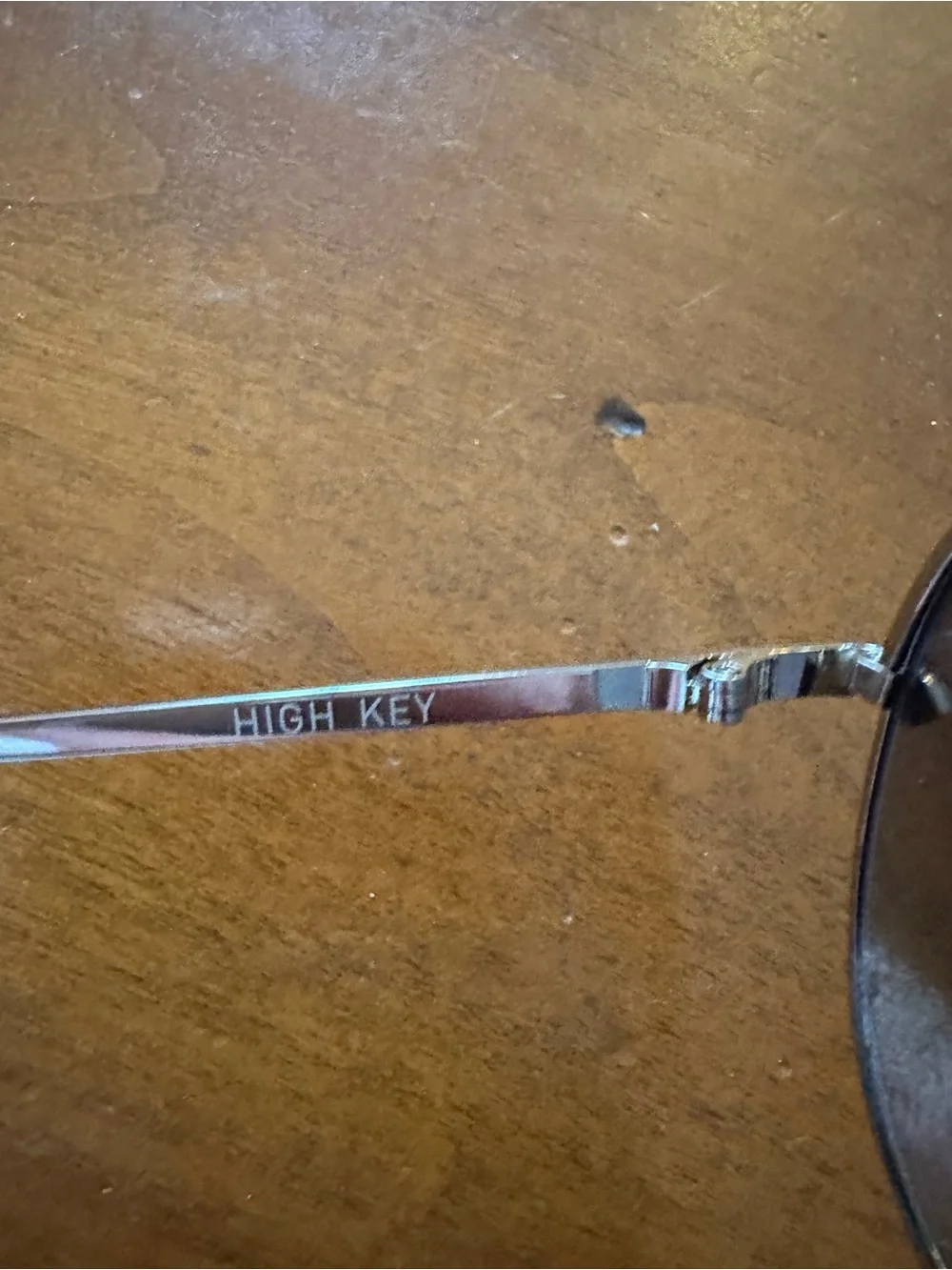 Quay High Key Silver Unisex Aviator Sunglasses with Blue Lenses